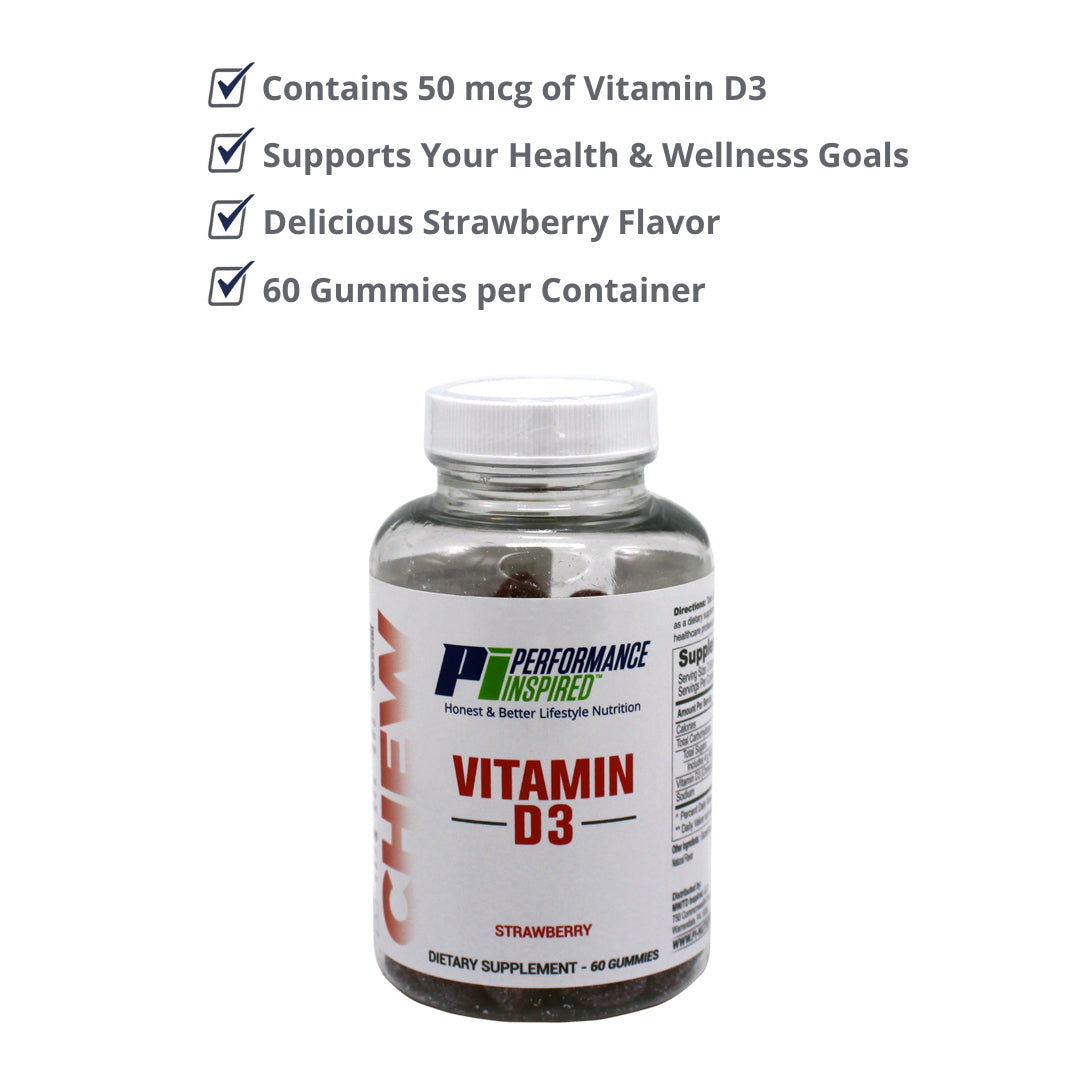 Vitamin D3 Gummies - Strawberry image 2