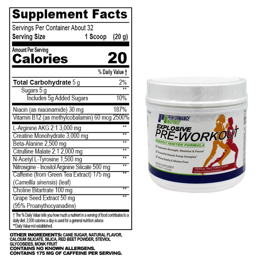 Pre-Workout Energy Formula