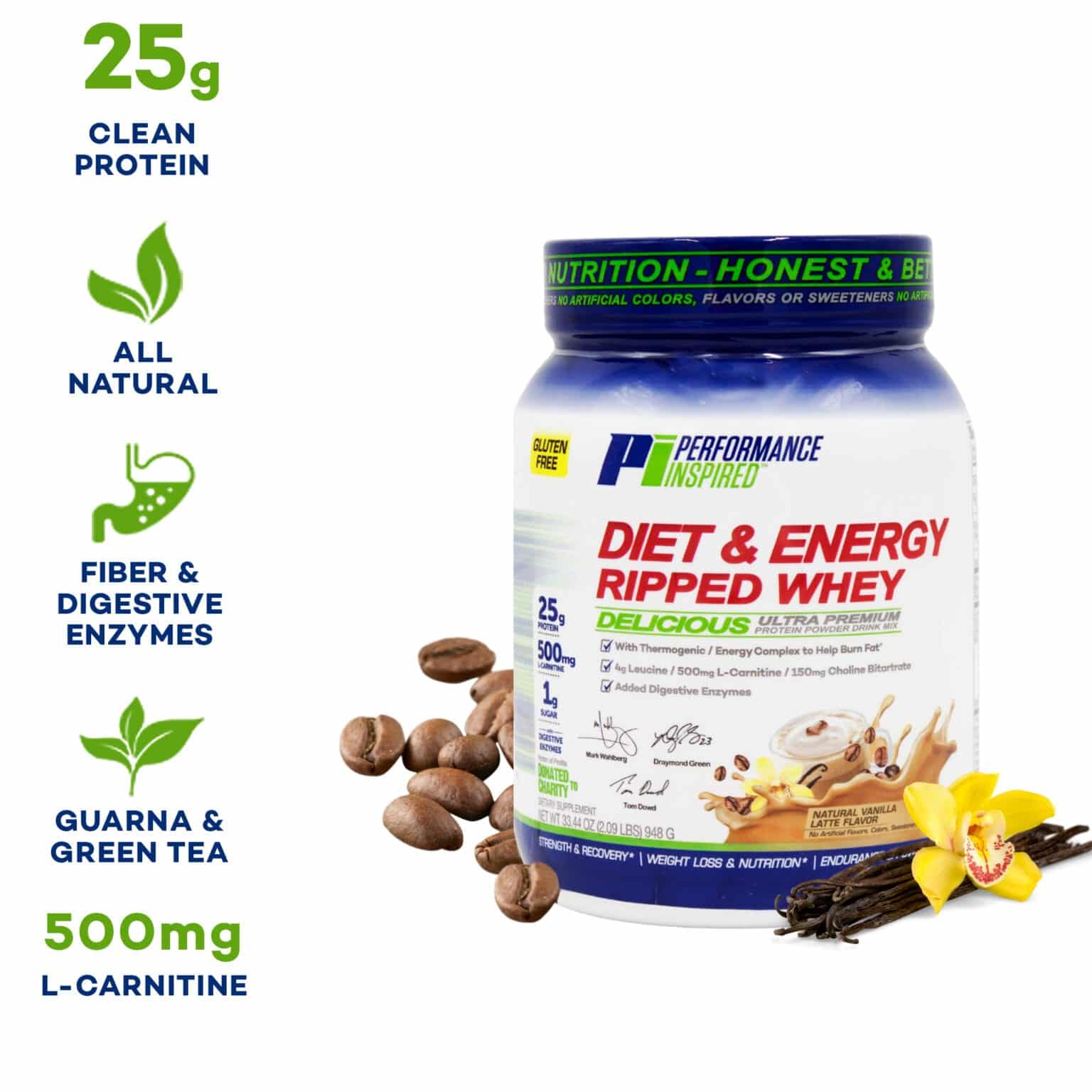 Diet And Energy Ripped Whey Protein Performance Inspired Nutrition 4417