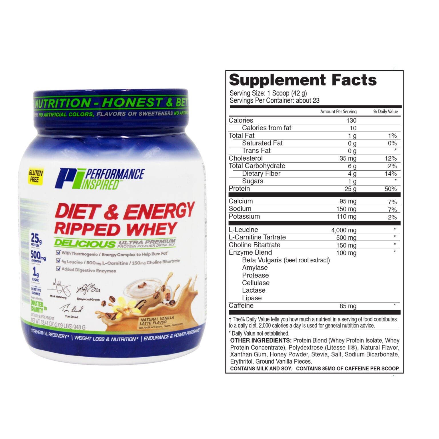 Diet & Energy Ripped Whey Protein Performance Inspired Nutrition