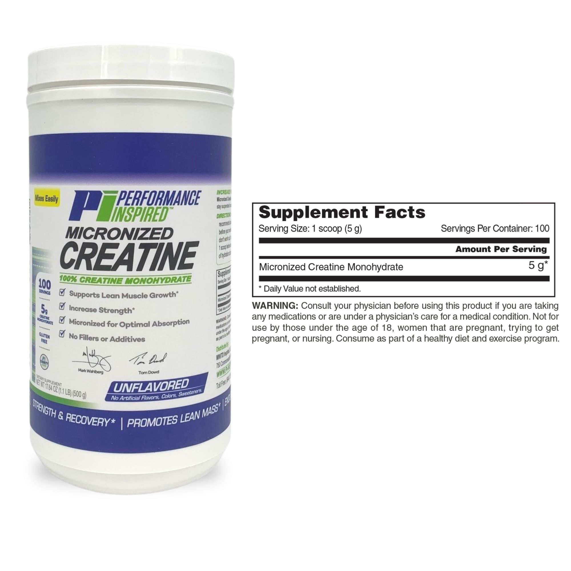 Pure Micronized Creatine - Performance Inspired Nutrition