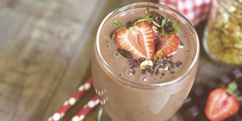 protein powder chocolate smoothie