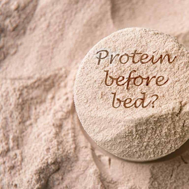 what protein before bed does