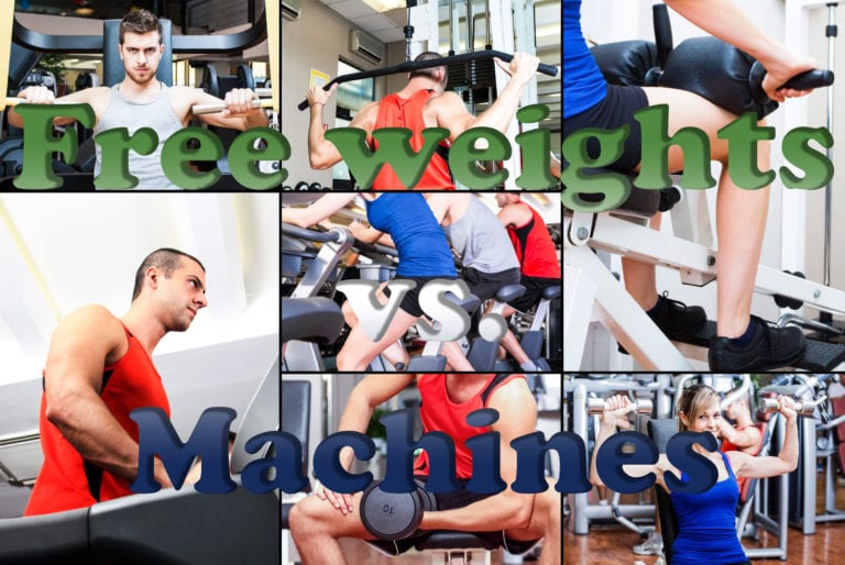 free weight exercises vs machine workouts