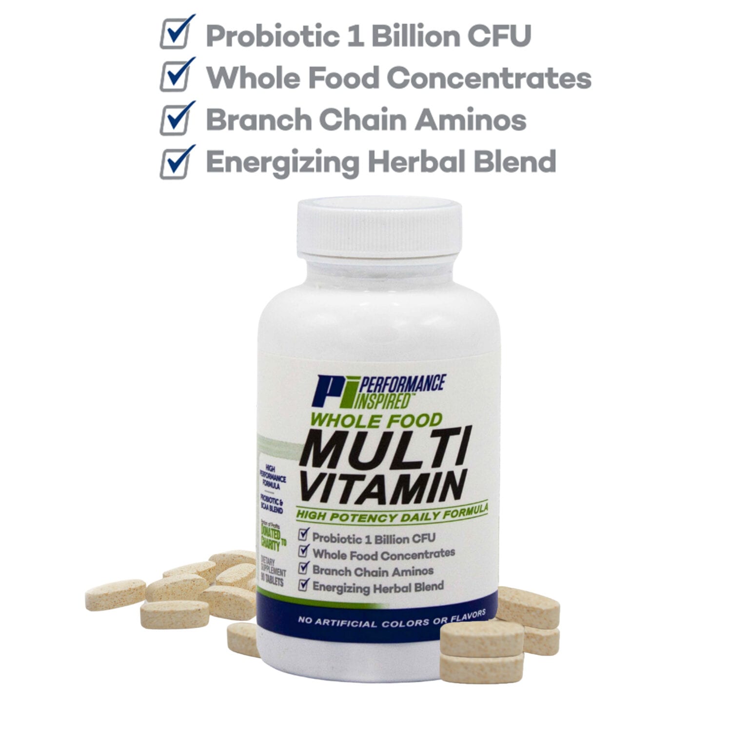 Whole Food Multi Vitamin Supplement | Performance Inspired Nutrition