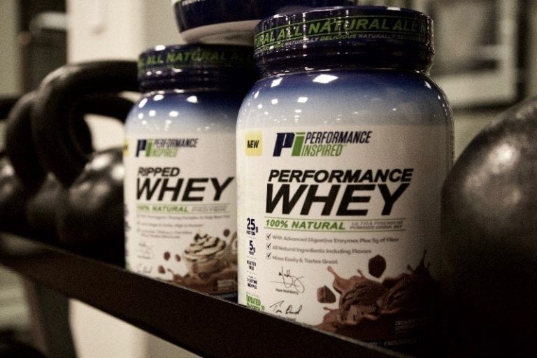 performance inspired whey protein powder supplements