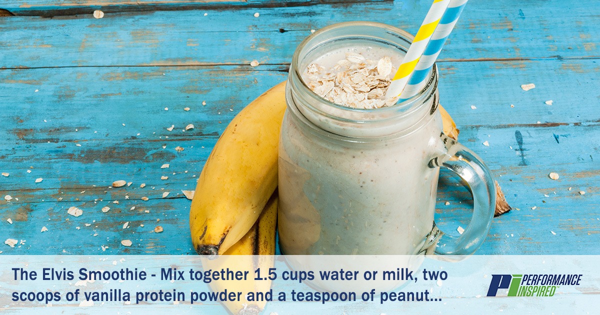 PI Nutrition - Recipes Fruit Smoothies Made wih Protein Powder - The Elvis
