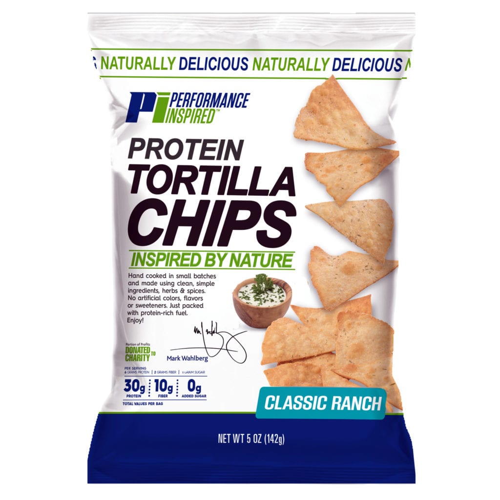 Protein Tortilla Chips Case of 12 Performance Inspired Nutrition
