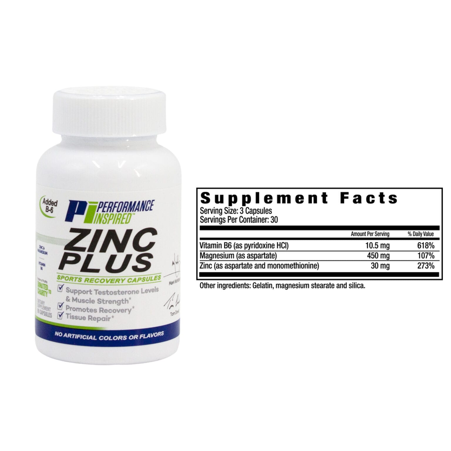 ZINC PLUS Sport Recovery Capsules Performance Inspired Nutrition