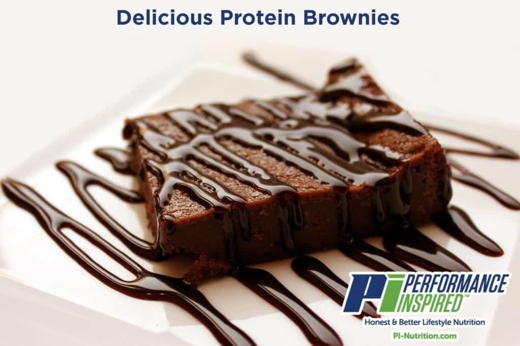 flourless protein brownie
