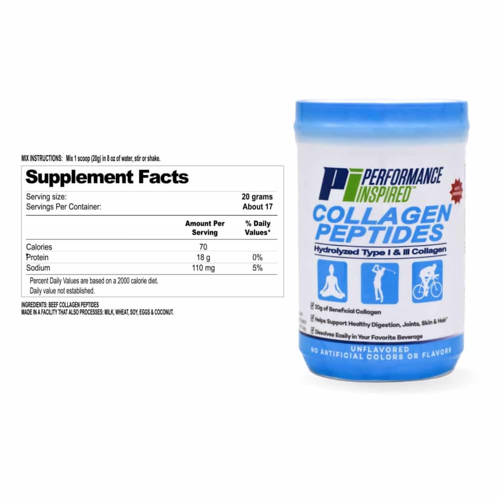 Collagen Powder Supplement Facts 1